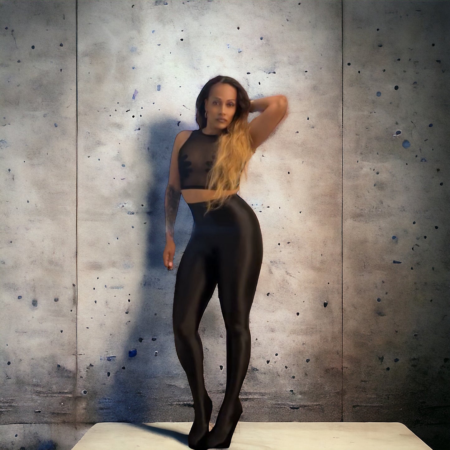 Black boot pants