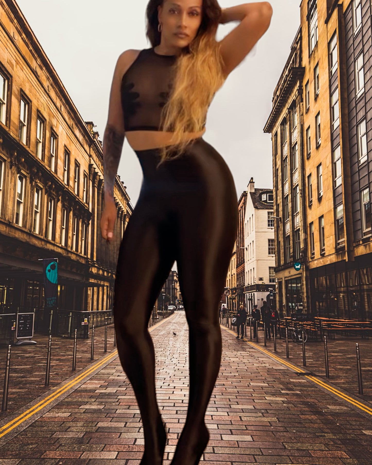 Black boot pants