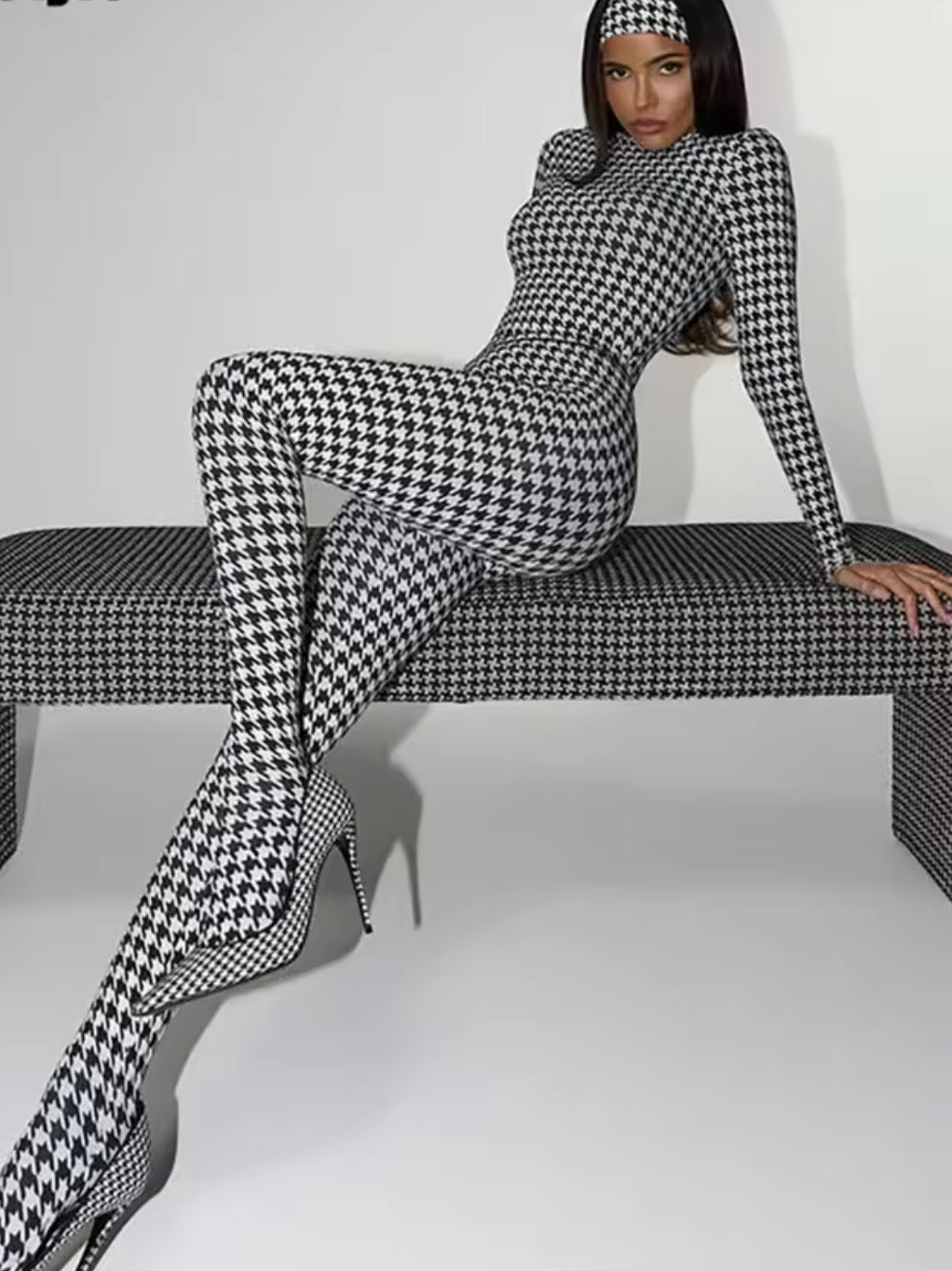 Checkered jumpsuit