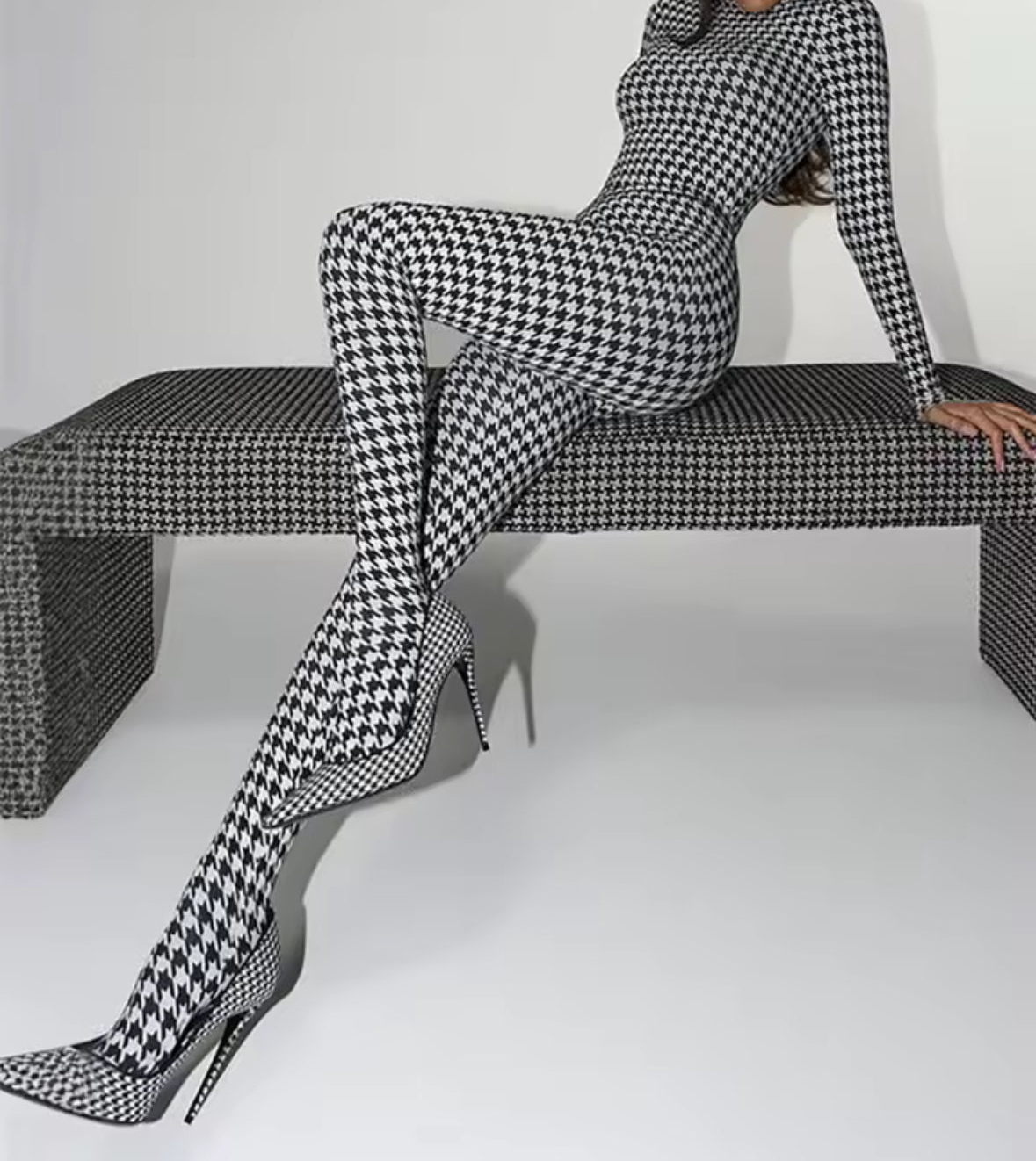 Checkered jumpsuit